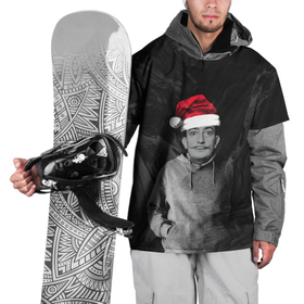 Накидка на куртку 3D с принтом Санта Сальвадор Дали в Петрозаводске, 100% полиэстер |  | 2022 | дед мороз | новый год | с рождеством | шапка