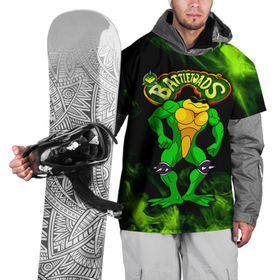 Накидка на куртку 3D с принтом Battletoads Rash в Санкт-Петербурге, 100% полиэстер |  | Тематика изображения на принте: battle toads | battletoads | frog | rash | toad | батл тодс | батлтоадс | батлтодс | боевые жабы | жаба | лягушка | реш | рэш