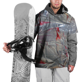 Накидка на куртку 3D с принтом Кровавая пленка в Петрозаводске, 100% полиэстер |  | dexter | halloween | декстер | косплей | костюм | кровь | пленка | хелоуин