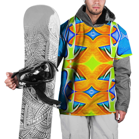 Накидка на куртку 3D с принтом светоскоп в Рязани, 100% полиэстер |  | веселый | калейдоскоп | мозайка | радость | человек