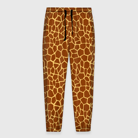 Мужские брюки 3D с принтом Шкура Жирафа (Giraffe) в Екатеринбурге, 100% полиэстер | манжеты по низу, эластичный пояс регулируется шнурком, по бокам два кармана без застежек, внутренняя часть кармана из мелкой сетки | animals | giraffe | safari | zoo | африка | дикая природа | животные | жираф | звери | зоопарк | кожа жирафа | мода | саванна | сафари