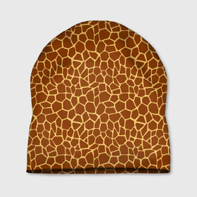 Шапка 3D с принтом Шкура Жирафа (Giraffe) в Белгороде, 100% полиэстер | универсальный размер, печать по всей поверхности изделия | animals | giraffe | safari | zoo | африка | дикая природа | животные | жираф | звери | зоопарк | кожа жирафа | мода | саванна | сафари
