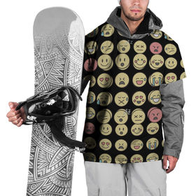 Накидка на куртку 3D с принтом Смайлики эмодзи паттерном в Новосибирске, 100% полиэстер |  | в топе | в тренде | злость | новинка | подарок ребенку | популярное | сердечки | сердце | смаил | смайлик | смех | улыбка | эмодзи
