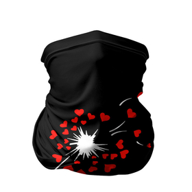 Бандана-труба 3D с принтом Сердечный одуванчик в Тюмени, 100% полиэстер, ткань с особыми свойствами — Activecool | плотность 150‒180 г/м2; хорошо тянется, но сохраняет форму | Тематика изображения на принте: feelings | fly away | hearts | hearty dandelion | holiday | love | valentines day | день святого валентина | любовь | праздник | разлетаются | сердечный одуванчик | сердца | чувства