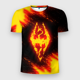 Мужская футболка 3D Slim с принтом TES SKYRIM DRAGON FIRE | СКАЙРИМ ОГНЕННЫЙ в Курске, 100% полиэстер с улучшенными характеристиками | приталенный силуэт, круглая горловина, широкие плечи, сужается к линии бедра | Тематика изображения на принте: dovahkiin | dragon | dragonborn | fire | flame | fus ro dah | oblivion | rpg | skyrim | tes | tes 5 | tes skyrim | tes v | the elder scrolls | the elder scrolls skyrim | we know | докавин | дракон | мы знаем | обливион | огонь | пламя | рпг | скайрим | фу
