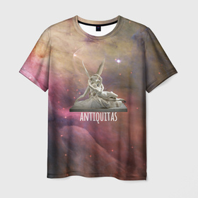 Мужская футболка 3D с принтом Аntiquitas в Кировске, 100% полиэфир | прямой крой, круглый вырез горловины, длина до линии бедер | античность | звезды | искусство | космос | скульптура