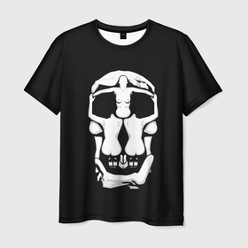 Мужская футболка 3D с принтом Voluptas Mors   Salvador Dali в Тюмени, 100% полиэфир | прямой крой, круглый вырез горловины, длина до линии бедер | dali | mors | salvador | skull | voluptas | дали | испания | испанский | картина | сальвадор | художник | череп