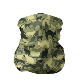 Бандана-труба 3D с принтом Камуфляж из Кошек в Екатеринбурге, 100% полиэстер, ткань с особыми свойствами — Activecool | плотность 150‒180 г/м2; хорошо тянется, но сохраняет форму | Тематика изображения на принте: camouflage | cat | kitty | military camouflage | pussy | барсик | военный камуфляж | год кота | год кошки | животное | зверь | камуфляж | киска | кот | котофей | котяра | кошечка | кошка | маскировка | милитари | мурзик
