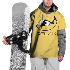 Накидка на куртку 3D с принтом Relax: панда на банане в Белгороде, 100% полиэстер |  | Тематика изображения на принте: banana | bear | hugged | lies | panda | relax | банан | лежит | медведь | обнял | панда