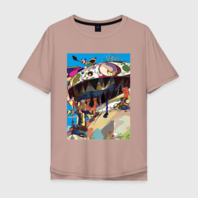 Мужская футболка хлопок Oversize с принтом Takashi Murakami Go в Белгороде, 100% хлопок | свободный крой, круглый ворот, “спинка” длиннее передней части | artist | colors | designer | japan | краски | палитра | скульптура | художник