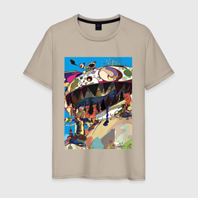 Мужская футболка хлопок с принтом Takashi Murakami Go в Санкт-Петербурге, 100% хлопок | прямой крой, круглый вырез горловины, длина до линии бедер, слегка спущенное плечо. | artist | colors | designer | japan | краски | палитра | скульптура | художник