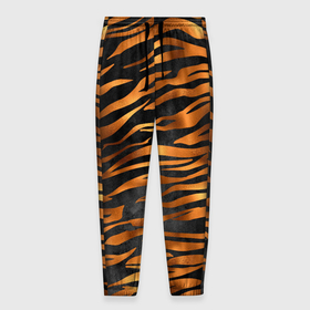 Мужские брюки 3D с принтом В шкуре тигра , 100% полиэстер | манжеты по низу, эластичный пояс регулируется шнурком, по бокам два кармана без застежек, внутренняя часть кармана из мелкой сетки | 2022 | год тигра | новый год | новый год 2022 | символ года | тигр | тигренок | тигрица | тигры