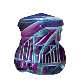 Бандана-труба 3D с принтом Неоновая трубка в Екатеринбурге, 100% полиэстер, ткань с особыми свойствами — Activecool | плотность 150‒180 г/м2; хорошо тянется, но сохраняет форму | Тематика изображения на принте: неон | неоновый | розовый | светящийся | яркий