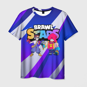 Мужская футболка 3D с принтом FANG  GROM BRAWL STARS в Петрозаводске, 100% полиэфир | прямой крой, круглый вырез горловины, длина до линии бедер | brawl | brawl stars | brawlstars | fang | grom | бравлстарс | гром | фанг | фанк | фэнг