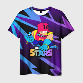 Мужская футболка 3D с принтом GROM BRAWL STARS ГРОМ АРТн в Курске, 100% полиэфир | прямой крой, круглый вырез горловины, длина до линии бедер | Тематика изображения на принте: brawl | brawl stars | brawlstars | grom | бравлстарс | гром