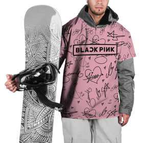 Накидка на куртку 3D с принтом BLACKPINK АВТОГРАФЫ РОЗОВЫЙ   PINK , 100% полиэстер |  | black  pink | blackpink | ddudu ddudu | jennie | jisoo | kpop | lalisa | lisa | pink | rose | автографы | блекпинк | группа | ддуду ддуду | дженни | джису | корейская группа | кпоп | лисы | розовый | розэ | черный