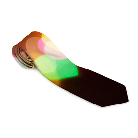 Галстук 3D с принтом Горящие сердца всех цветов радуги в Курске, 100% полиэстер | Длина 148 см; Плотность 150-180 г/м2 | гирлянда | горящие сердца | любовь | неоновый свет | радуга | разноцветные огни | сердечки | сердце | тепло | тёплый свет | цвета радуги