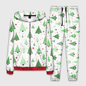 Мужской костюм 3D с принтом Много разных зелёных ёлочек на белом фоне плюс красный горох , 100% полиэстер | Манжеты и пояс оформлены тканевой резинкой, двухслойный капюшон со шнурком для регулировки, карманы спереди | для зимы | елки | елки палки | елочки | зелёные елки | зелёные елочки | зима | зимние виды спорта | зимние елочки | зимний | зимний паттерн | красный горошек | много елочек | много зелёных елочек