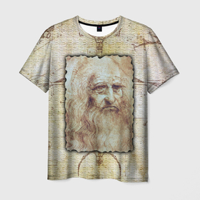 Мужская футболка 3D с принтом Леонардо да Винчи 