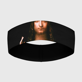 Повязка на голову 3D с принтом Леонардо да Винчи 