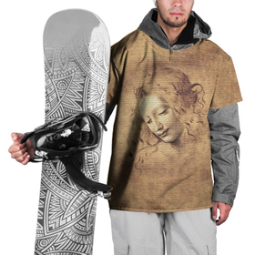 Накидка на куртку 3D с принтом Леонардо да Винчи 