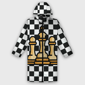 Дождевик унисекс 3D с принтом ChessKing Abstraction в городе Новоалтайск,  |  | chess | king | queen | texture | абстракция | геометрия | доска | клетка | королева | паттерн | текстура | фигуры | ход королевы | шахматы