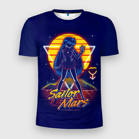 Мужская футболка 3D Slim с принтом Сейлор Марс   Sailor Moon в Новосибирске, 100% полиэстер с улучшенными характеристиками | приталенный силуэт, круглая горловина, широкие плечи, сужается к линии бедра | sailor moon | аниме | войны в мотросках | дай мне силу | луна в мотроске | лунная призма | манга | марс рэйко | призма марса | рэй хино | сейлор марс | сейлор мун | сейлормун