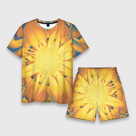 Мужской костюм с шортами 3D с принтом Солнечный цветок. Абстракция. 535 332 32. в Курске,  |  | abstraction | blue | flower | fractal | sunny | yellow | абстракция | желтый | на витрину | солнечный | фрактал | цветок