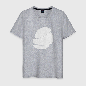 Мужская футболка хлопок с принтом Разрезанная сфера в Петрозаводске, 100% хлопок | прямой крой, круглый вырез горловины, длина до линии бедер, слегка спущенное плечо. | абстракция | геометрия | разрез | сфера | шар