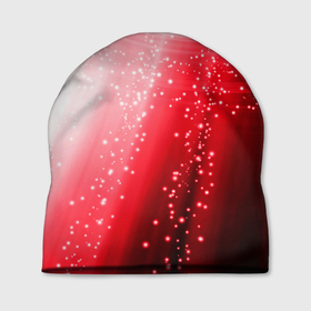 Шапка 3D с принтом Красная космическая спираль в Кировске, 100% полиэстер | универсальный размер, печать по всей поверхности изделия | астрономия | водоворот | космос | красные | неоновый | поток | поток света | свет | спираль