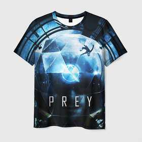 Мужская футболка 3D с принтом Prey   Morgan Yu , 100% полиэфир | прямой крой, круглый вырез горловины, длина до линии бедер | morgan yu | prey | жертва | игры | космос | морган ю | талос1 | тифон