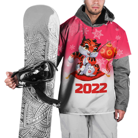 Накидка на куртку 3D с принтом Китайский тигр 2022 Новый год в Петрозаводске, 100% полиэстер |  | Тематика изображения на принте: 2022 | год тигра | новый год | новый год 2022 | символ года | тигр | тигренок | тигрица | тигры