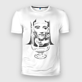 Мужская футболка 3D Slim с принтом Элексир молодости в Тюмени, 100% полиэстер с улучшенными характеристиками | приталенный силуэт, круглая горловина, широкие плечи, сужается к линии бедра | здоровье | красота | молодость | образ жизни | энергия