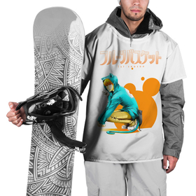 Накидка на куртку 3D с принтом Кё Сома кот   Fruits Basket , 100% полиэстер |  | anime | fruits basket | furuba | kyou souma | manga | аниме | кё сома | корзина с фруктами | корзинка фруктов | кот | манга | фруктовая корзинка