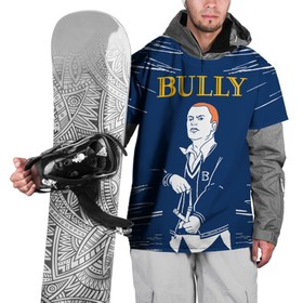 Накидка на куртку 3D с принтом Bully Джимми Хопкинс в Кировске, 100% полиэстер |  | bully | bully rockstar games | jimmy hopkins | rockstar games | балли | булли | джимми хопкинс | хулиган