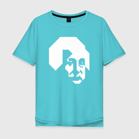 Мужская футболка хлопок Oversize с принтом Альберт Эйнштейн   минимализм в Петрозаводске, 100% хлопок | свободный крой, круглый ворот, “спинка” длиннее передней части | альберт эйнштейн | великие | космология | космос | наука | теория | теория относительности | ученый | физика | эйнштейн