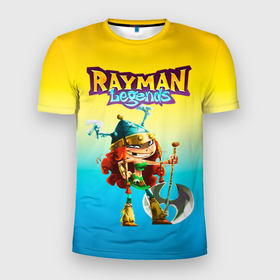 Мужская футболка 3D Slim с принтом Rayman Legends Barbara , 100% полиэстер с улучшенными характеристиками | приталенный силуэт, круглая горловина, широкие плечи, сужается к линии бедра | barbara | rayman legends | барбара | легенды раймана | легенды раймонда | легенды реймана | райман легендс | рейман легендс