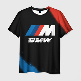 Мужская футболка 3D с принтом BMW | BMW   Яркий в Петрозаводске, 100% полиэфир | прямой крой, круглый вырез горловины, длина до линии бедер | Тематика изображения на принте: auto | b m w | bmv | bmw | logo | m power | moto | performance | power | series | sport | авто | б м в | бмв | краска | лого | логотип | марка | мото | перфоманс | символ | спорт