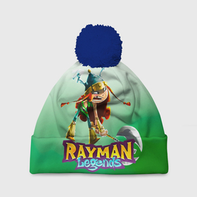 Шапка 3D c помпоном с принтом Rayman Legends Барбара в Тюмени, 100% полиэстер | универсальный размер, печать по всей поверхности изделия | barbara | rayman legends | барбара | легенды раймана | легенды раймонда | легенды реймана | райман легендс | рейман легендс