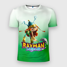 Мужская футболка 3D Slim с принтом Rayman Legends Барбара , 100% полиэстер с улучшенными характеристиками | приталенный силуэт, круглая горловина, широкие плечи, сужается к линии бедра | barbara | rayman legends | барбара | легенды раймана | легенды раймонда | легенды реймана | райман легендс | рейман легендс