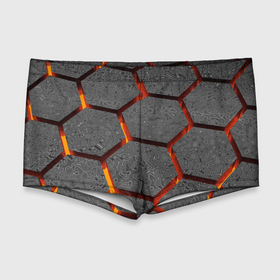 Мужские купальные плавки 3D с принтом Раскаленный асфальт в Курске, Полиэстер 85%, Спандекс 15% |  | абстрактные | асфальт | горячее | катастрофа | лава | магма | неоновые | соты | ячейки