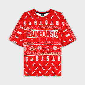 Мужская футболка OVERSIZE 3D с принтом СВИТЕР НОВОГОДНИЙ RAINBOW SIX SIEGE в Санкт-Петербурге,  |  | Тематика изображения на принте: caveira | dokkaebi | ela | frost | lord | mute | outbreak | pro league | r6 | r6s | rainbow | rainbow six siege | smoke | tachanka | tom clancys | vigil | аутбрейк | кавейра | лорд | новый год rainbow six siege | про лига | р6 | радуга 6 осада | 