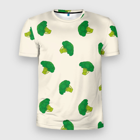 Мужская футболка 3D Slim с принтом Брокколи паттерн в Петрозаводске, 100% полиэстер с улучшенными характеристиками | приталенный силуэт, круглая горловина, широкие плечи, сужается к линии бедра | брокколи | веган | вегетарианец | еда | зелень | зож | овощи | паттерн | пп | правильное питание | салаты