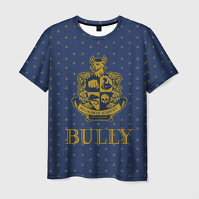 Мужская футболка 3D с принтом Bully хулиган в Новосибирске, 100% полиэфир | прямой крой, круглый вырез горловины, длина до линии бедер | Тематика изображения на принте: games | rockstar | игра | рокстар