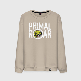 Мужской свитшот хлопок с принтом PRIMAL ROAR logo в Екатеринбурге, 100% хлопок |  | awesome | groove metal | logo | metal | логотип | метал