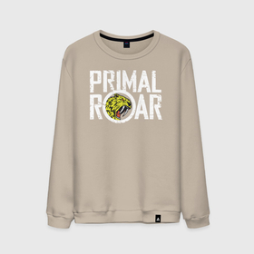 Мужской свитшот хлопок с принтом PRIMAL ROAR logo в Курске, 100% хлопок |  | awesome | groove metal | logo | metal | логотип | метал