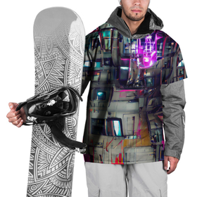 Накидка на куртку 3D с принтом Инженерия в Тюмени, 100% полиэстер |  | 2077 | cyberpunk | cyberpunk 2077 | detroit | detroit become human | human | будущее | железо | инженер | киберпанк | неон | разноцветный | схема | техника | техногенный | тренд | фантастика | энергия | яркий