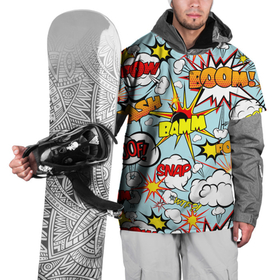 Накидка на куртку 3D с принтом BoOMbiT в Курске, 100% полиэстер |  | Тематика изображения на принте: взрыв | комикс | мульт | огонь | тренд