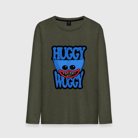 Мужской лонгслив хлопок с принтом Huggy Wuggy 01 в Курске, 100% хлопок |  | huggy wuggy | poppy playtime | survival horror | игра на выживание | поппи | хагги вагги | хагиваги | хорор