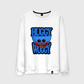 Мужской свитшот хлопок с принтом Huggy Wuggy 01 в Белгороде, 100% хлопок |  | huggy wuggy | poppy playtime | survival horror | игра на выживание | поппи | хагги вагги | хагиваги | хорор